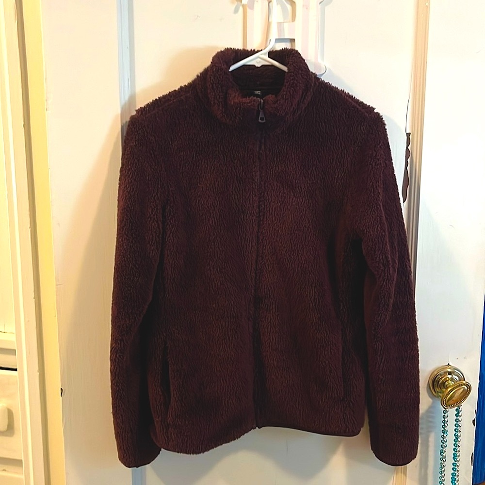 Uniqlo Fleece Full-Zip Jacket, Pile Lines, Women’s size Small